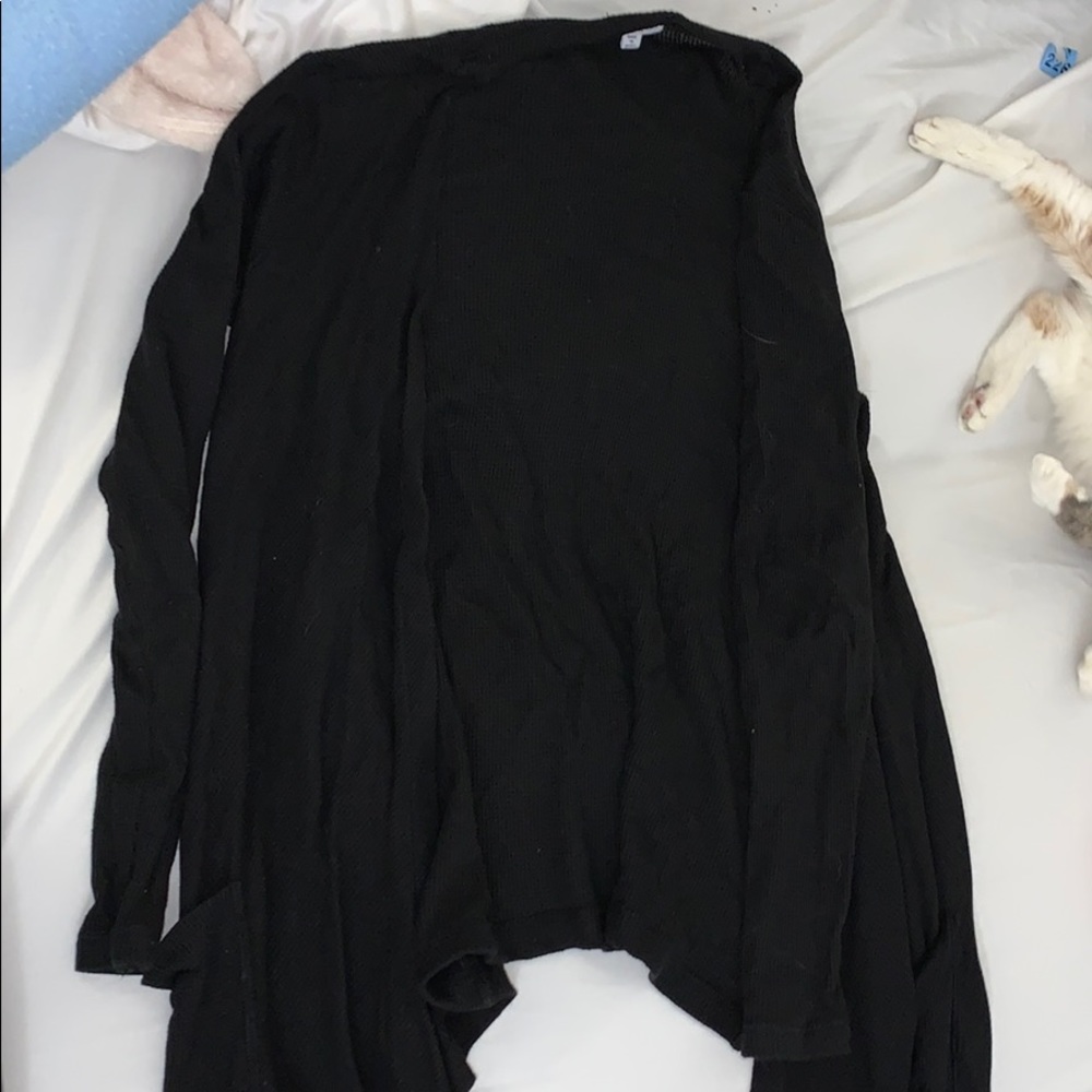 Black cardigan
